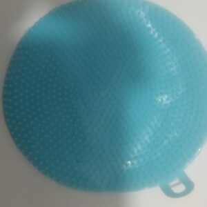 Silicone Dish Scrubber, Mildew-Resistant, Non-Stick, 10 cm, Blue